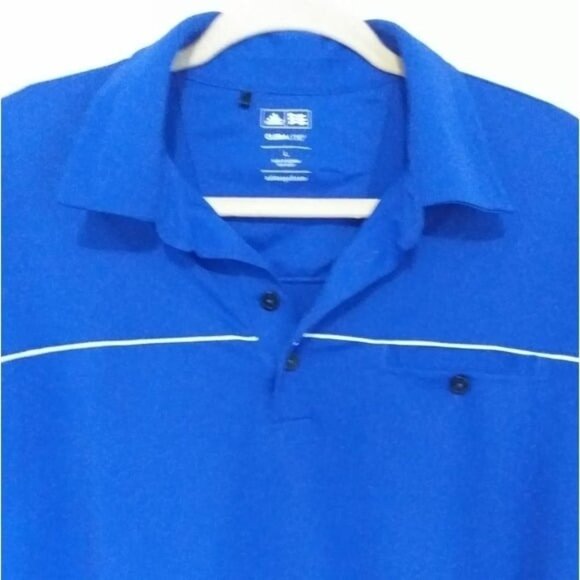 Adidas Golf polo  men's size L pull on  button closure - Picture 5 of 7
